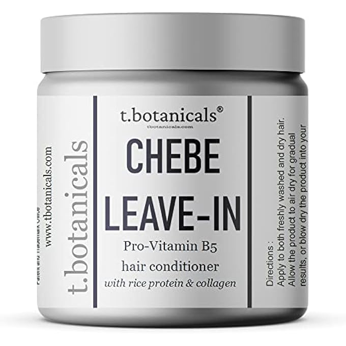 t.botanicals CHEBE LEAVE IN CONDITIONER HAIR GROWTH WITH PROVITAMIN B5, THICKENING STRENGTHENING CHEBE BUTTER, CHEBE POWDER, CHEBE OIL, SILK AMINO ACIDS, COLLAGEN (LAVENDER, 8 OZ) - Image 1